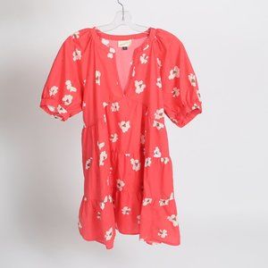 Universal Thread Coral Floral Baby Doll Dress XL